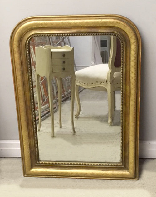 FRENCH ANTIQUE LOUIS PHILIPPE MIRROR